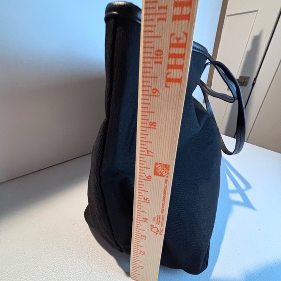 Cleobella Black Canvas Tote Bag with Vegan Leather Trim NWOT - Picture 6 of 9